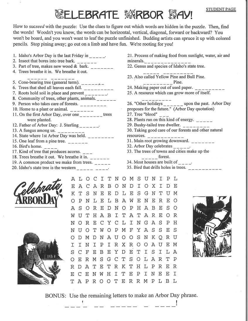 PAPER: Hidden Objects Puzzles · Idaho Forests Products Commission